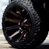 FUEL OFFROAD - CONTRA GLOSS BLACK RED TINTED CLEAR | Red